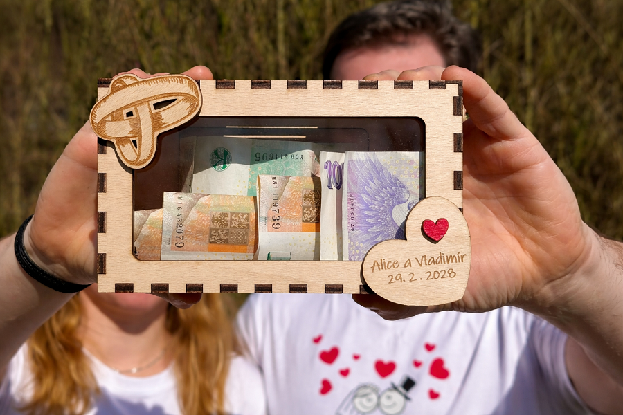 Svatební pokladnička jako originální způsob darování peněz